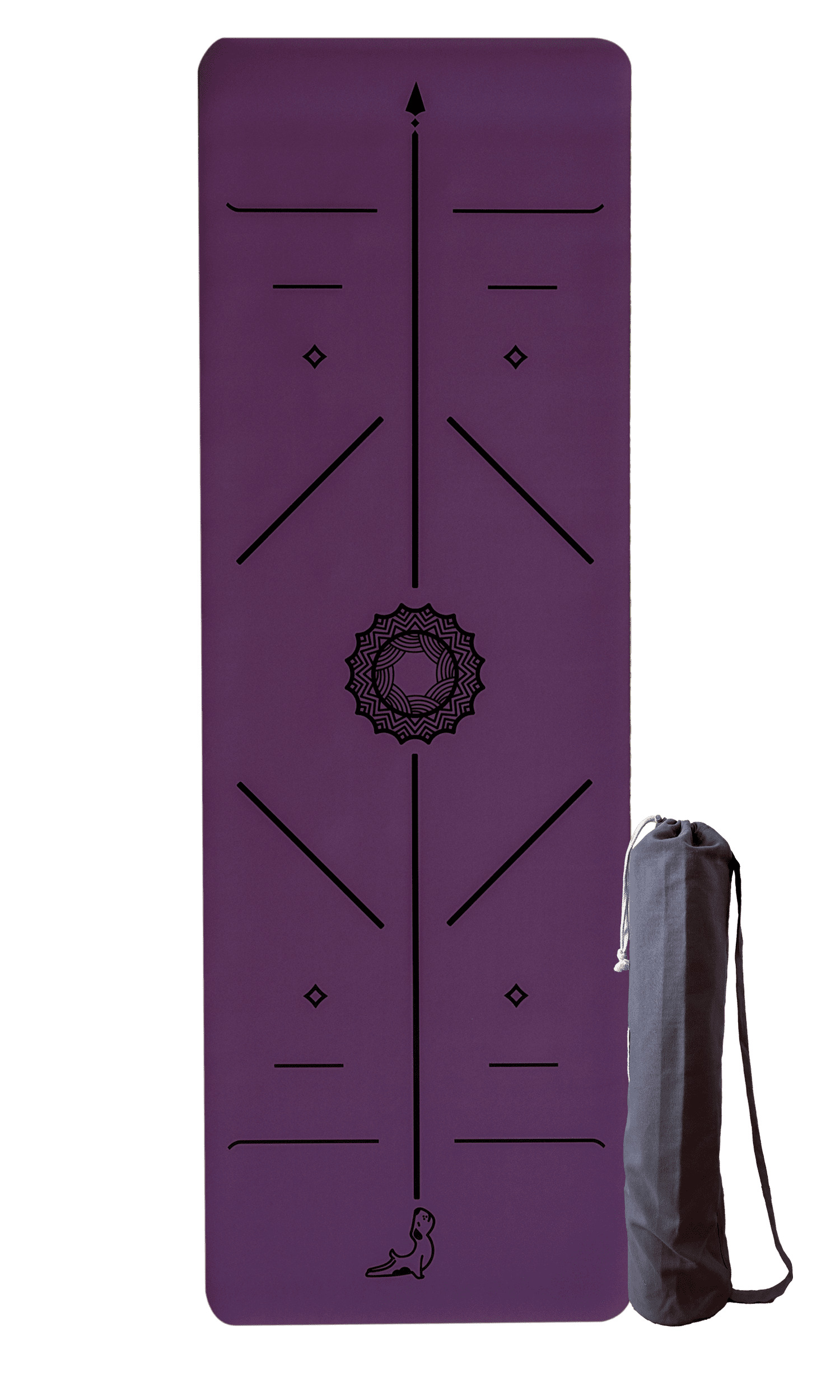 4mm Mor Doğal Kauçuk Yoga Matı ile Dengenin Rengini Keşfet