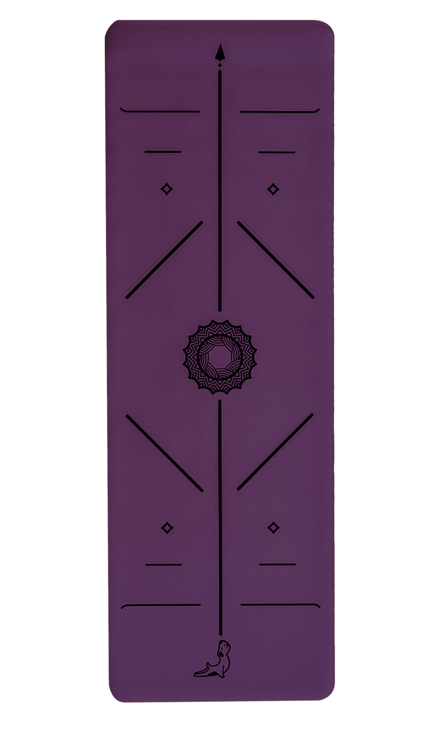 4mm Mor Doğal Kauçuk Yoga Matı ile Dengenin Rengini Keşfet