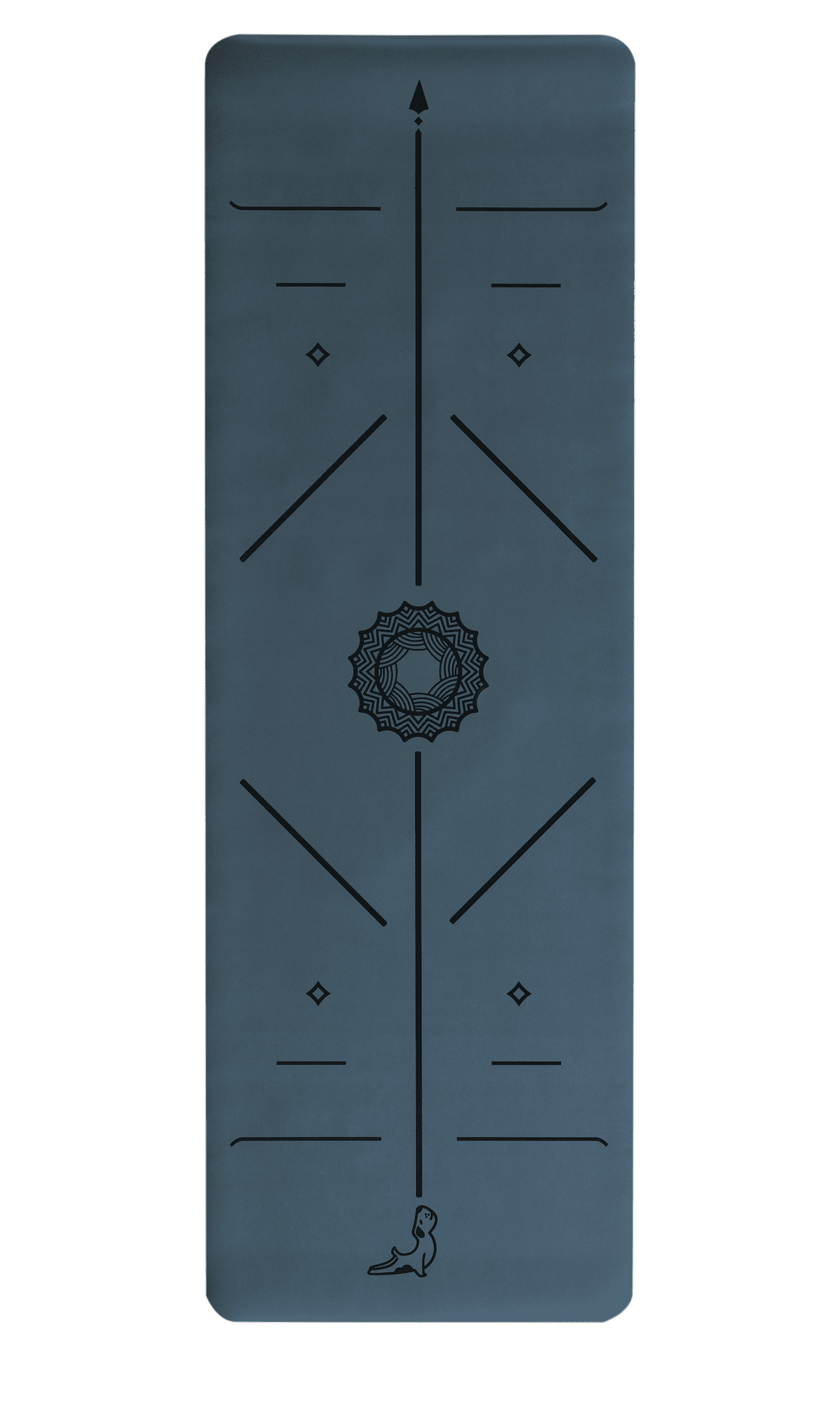 4mm Gri Doğal Kauçuk Yoga Matı ile Denge ve Konforu Hisset