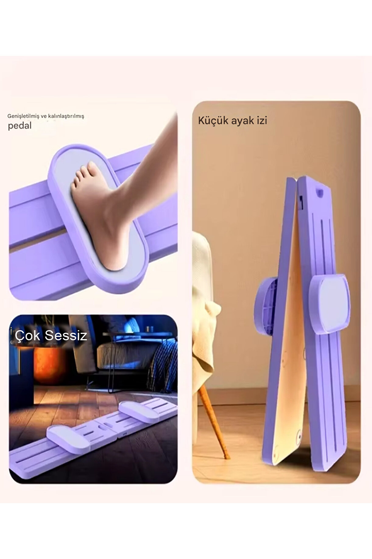 Sessiz Kayma Egzersiz Tahtası ile Evde Kayak Keyfi ve Fit Görünüm